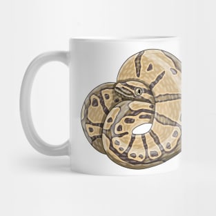 hypomelanistic ball python Mug